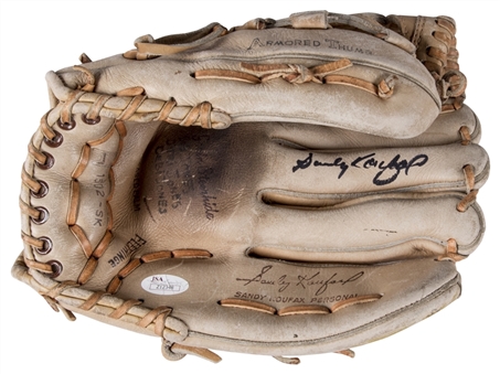 Sandy Koufax Autographed Hollander Glove (JSA)